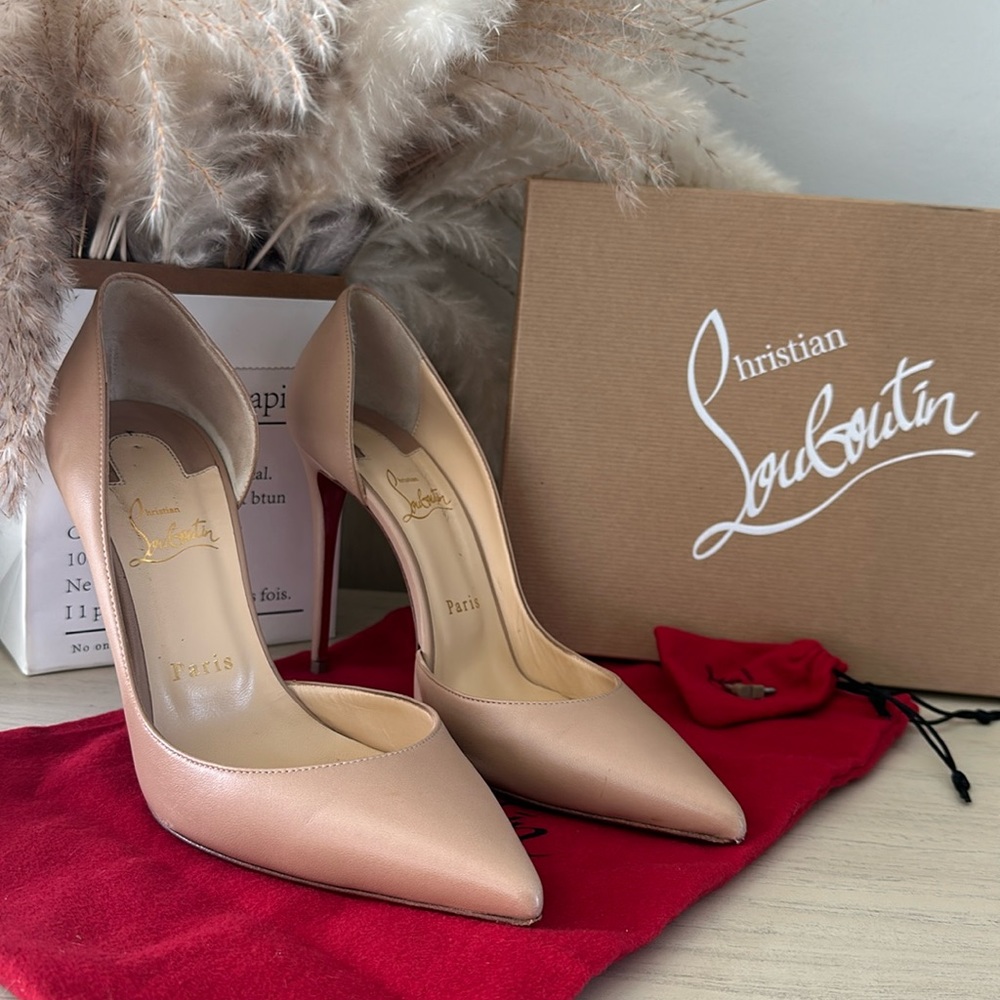 Iriza 100 Nappa Nude Christian Louboutin Paris size 39